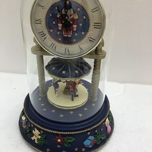 Vintage Christmas Clock Approximately 10 inches tall